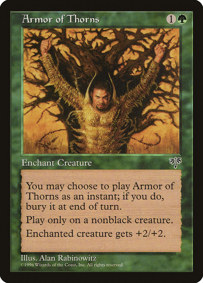 MTG: Mirage 206: Armor of Thorns 
