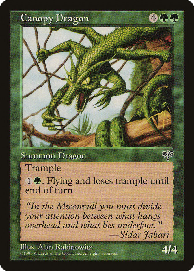 MTG: Mirage 209: Canopy Dragon 
