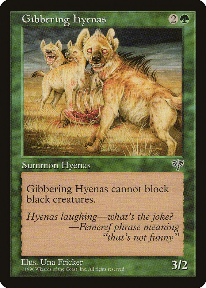 MTG: Mirage 219: Gibbering Hyenas 