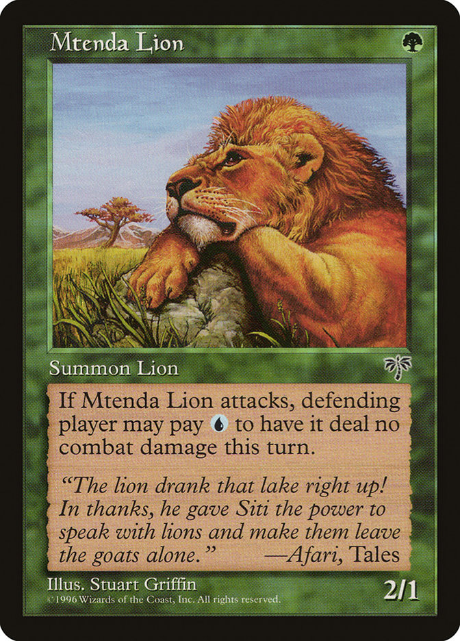 MTG: Mirage 230: Mtenda Lion 