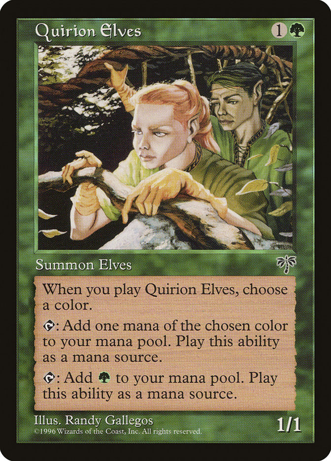 MTG: Mirage 234: Quirion Elves 