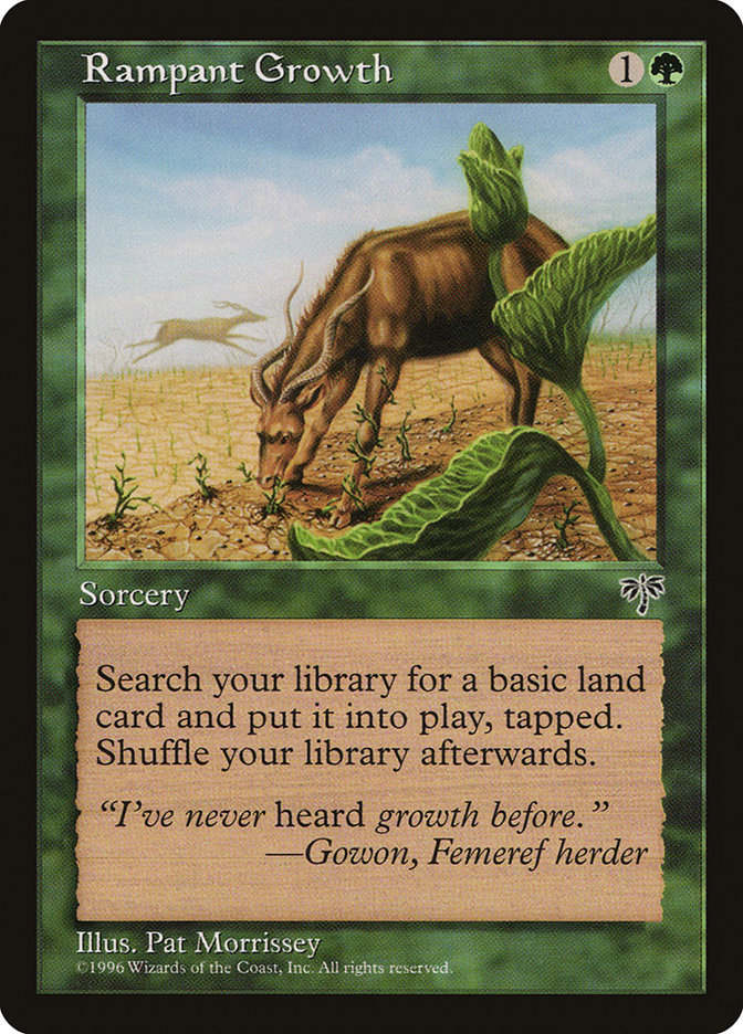MTG: Mirage 235: Rampant Growth 