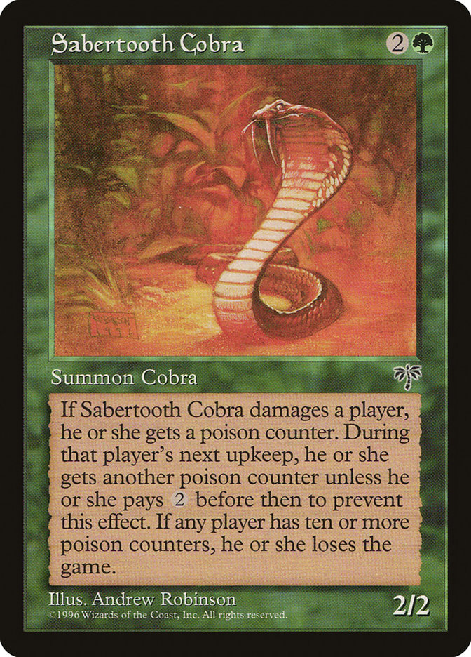 MTG: Mirage 238: Sabertooth Cobra 
