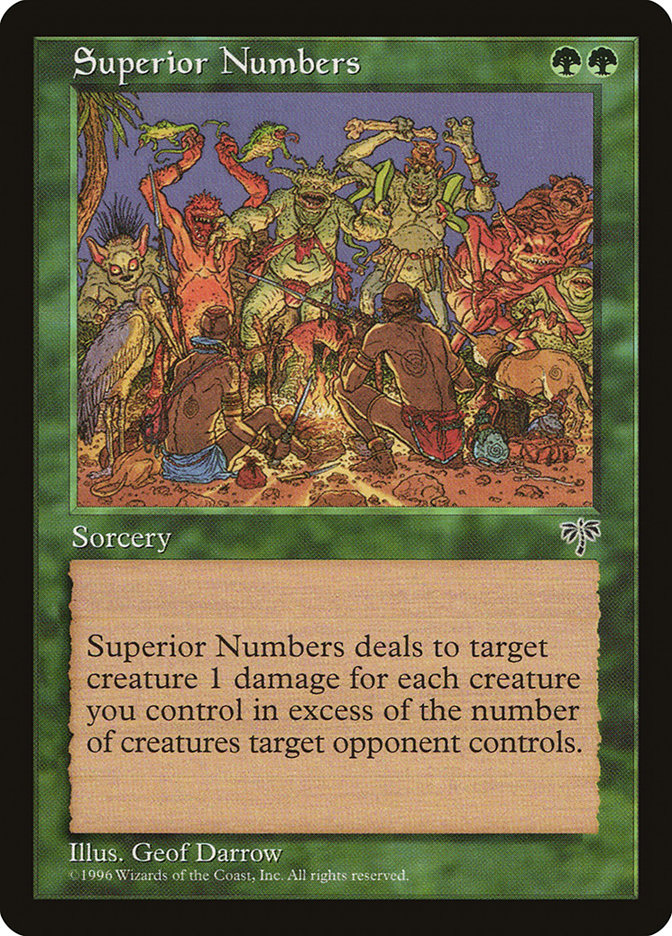 MTG: Mirage 244: Superior Numbers 