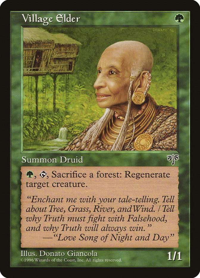 MTG: Mirage 251: Village Elder 