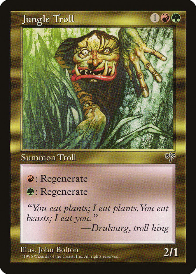 MTG: Mirage 269: Jungle Troll 
