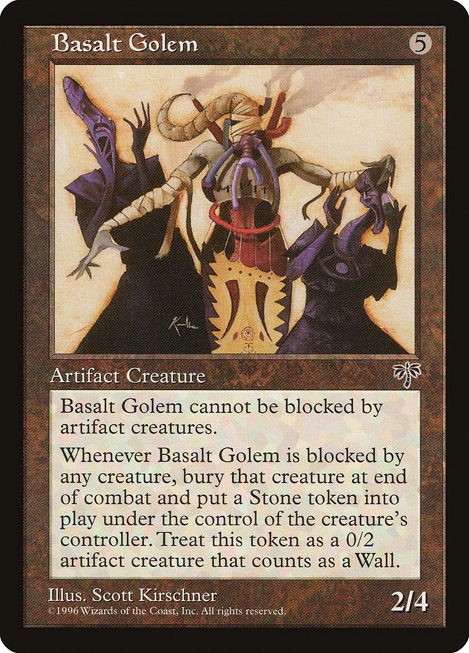 MTG: Mirage 294: Basalt Golem 