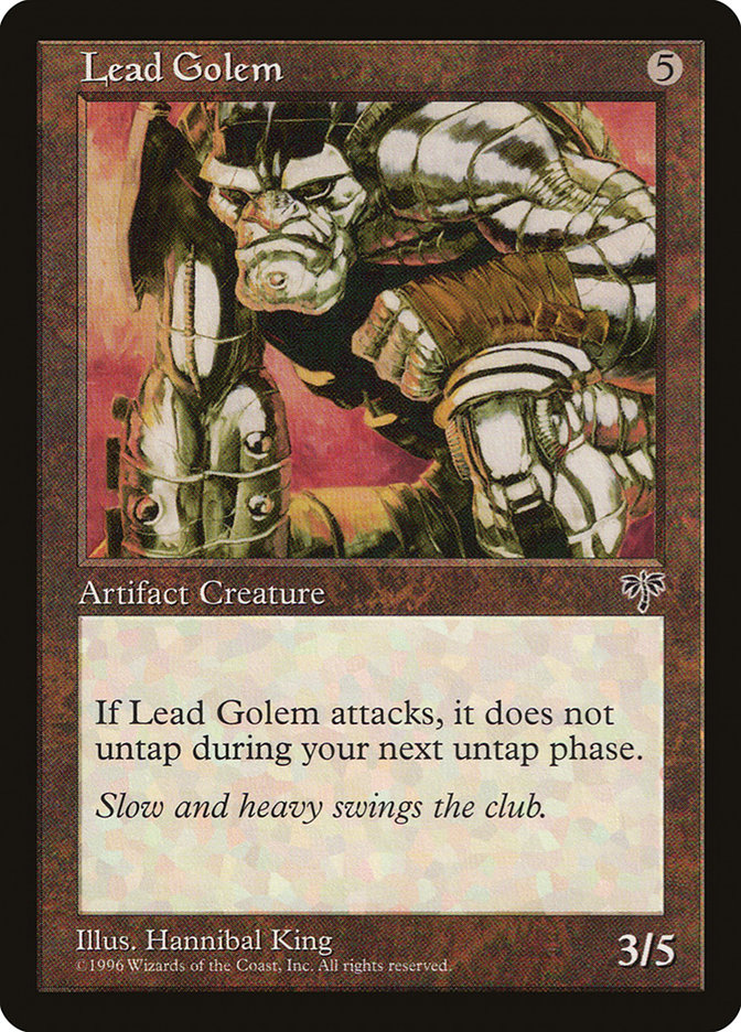 MTG: Mirage 306: Lead Golem 