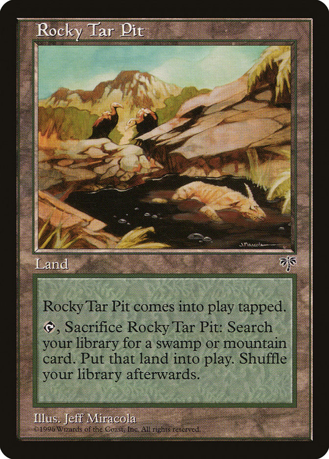 MTG: Mirage 329: Rocky Tar Pit 