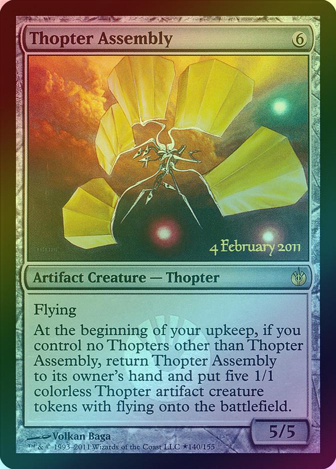 MTG: Mirrodin Besieged 140: Thopter Assembly (Launch Promo FOIL) 