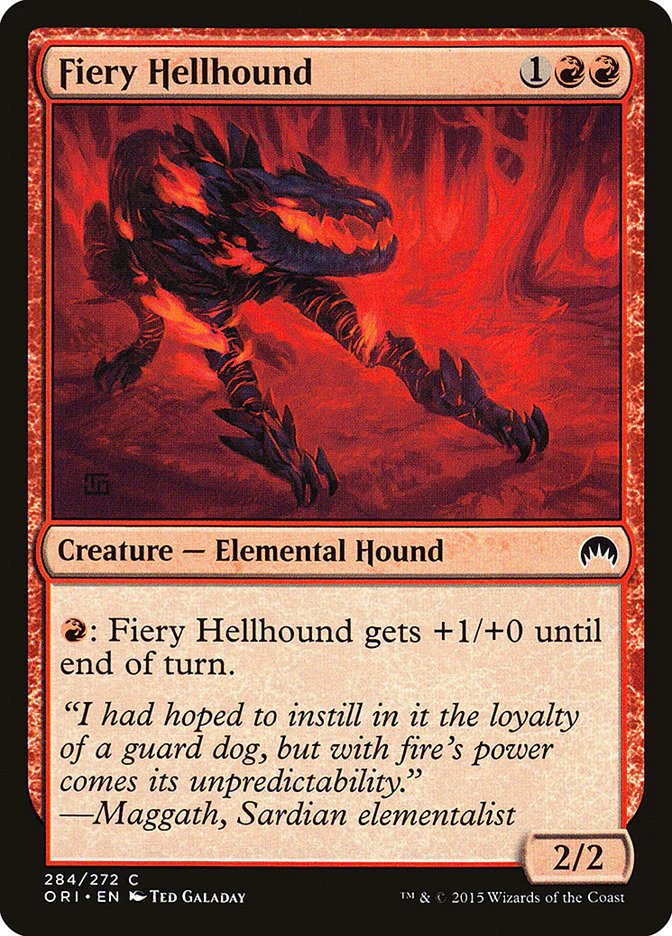 MTG: Origins 284: Fiery Hellhound 