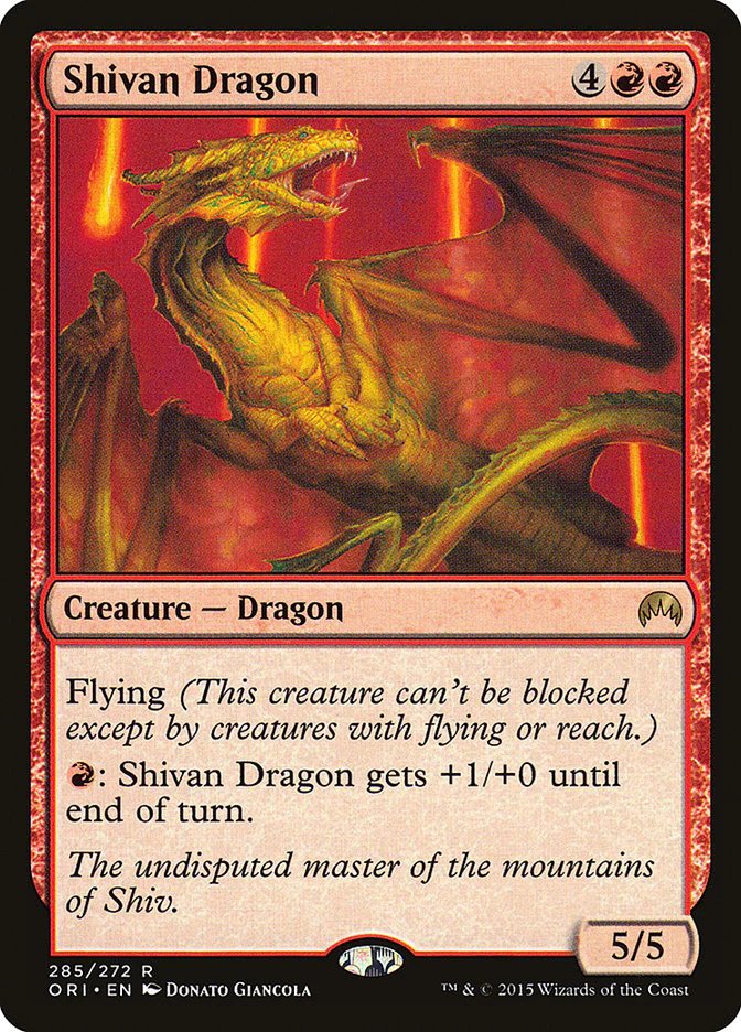 MTG: Origins 285: Shivan Dragon 