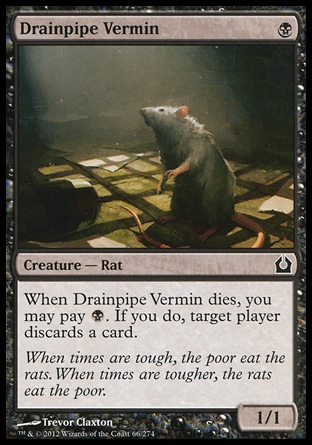MTG: Return to Ravnica 066: Drainpipe Vermin 
