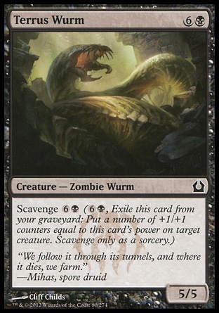 MTG: Return to Ravnica 080: Terrus Wurm - Foil 