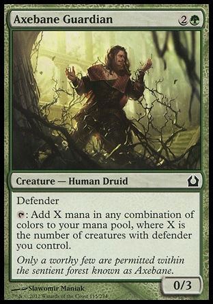 MTG: Return to Ravnica 115: Axebane Guardian - Foil 