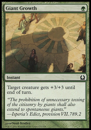 MTG: Return to Ravnica 125: Giant Growth - Foil 