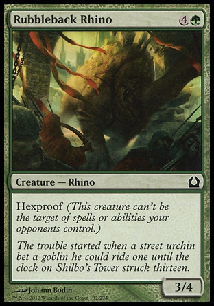 MTG: Return to Ravnica 132: Rubbleback Rhino - Foil 