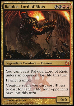 MTG: Return to Ravnica 187: Rakdos, Lord of Riots  
