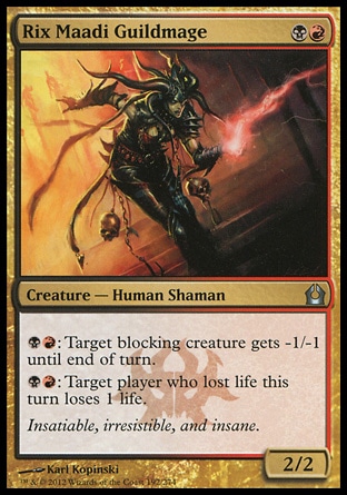 MTG: Return to Ravnica 192: Rix Maadi Guildmage 