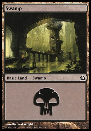 Magic: Return to Ravnica 264: Swamp (#264) - Foil 