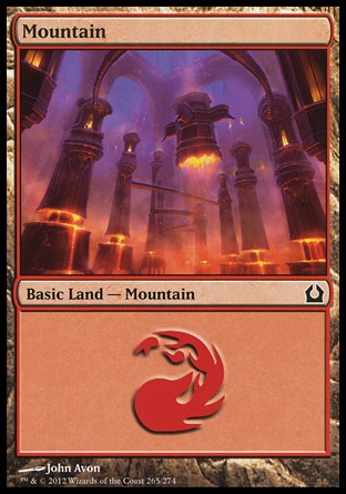 MTG: Return to Ravnica 265: Mountain (#265) - Foil 