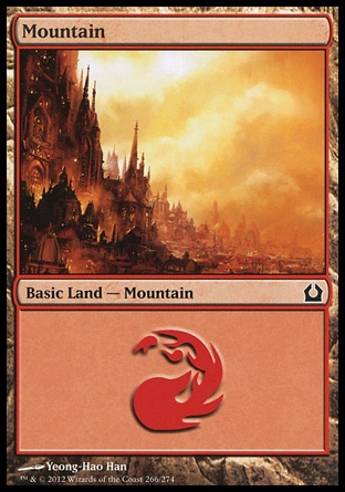 MTG: Return to Ravnica 266: Mountain (#266) - Foil 