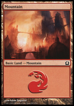 MTG: Return to Ravnica 267: Mountain (#267) - Foil 