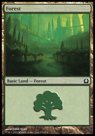 MTG: Return to Ravnica 270: Forest (#270) - Foil 