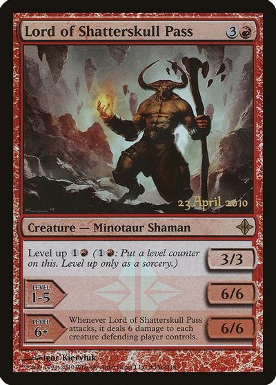 MTG: Rise of the Eldrazi 156: Lord of Shatterskull Pass - Prerelease Foil 