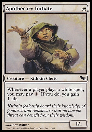 MTG: Shadowmoor 001: Apothecary Initiate 