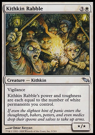 MTG: Shadowmoor 009: Kithkin Rabble 