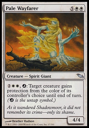 MTG: Shadowmoor 017: Pale Wayfarer 