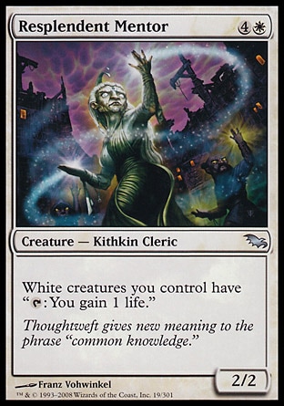 MTG: Shadowmoor 019: Resplendent Mentor 