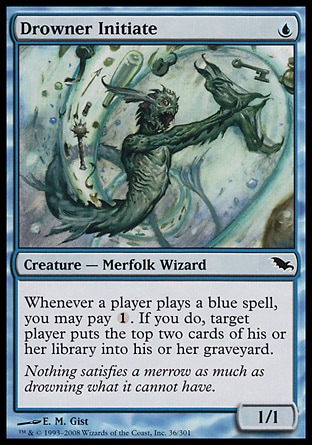 MTG: Shadowmoor 036: Drowner Initiate 