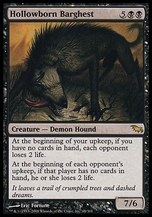 MTG: Shadowmoor 068: Hollowborn Barghest 