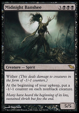 MTG: Shadowmoor 072: Midnight Banshee 