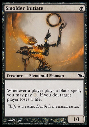 MTG: Shadowmoor 078: Smolder Initiate 