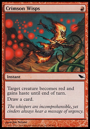 MTG: Shadowmoor 088: Crimson Wisps - Foil 