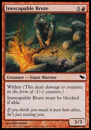 MTG: Shadowmoor 095: Inescapable Brute - Foil 