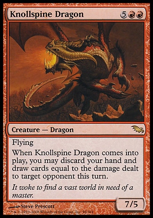 Magic: Shadowmoor 098: Knollspine Dragon 