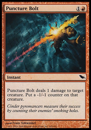 MTG: Shadowmoor 102: Puncture Bolt - Foil 
