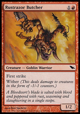 MTG: Shadowmoor 105: Rustrazor Butcher 