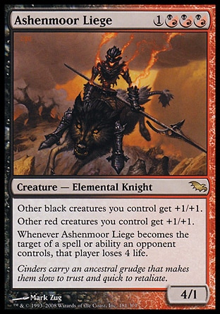 MTG: Shadowmoor 181: Ashenmoor Liege 