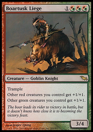MTG: Shadowmoor 202: Boartusk Liege 