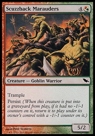 MTG: Shadowmoor 216: Scuzzback Marauders - Foil 