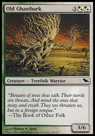 MTG: Shadowmoor 232: Old Ghastbark - Foil 