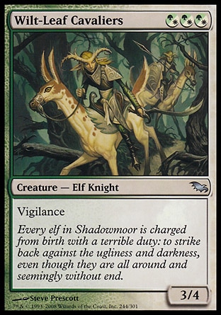 MTG: Shadowmoor 244: Wilt-Leaf Cavaliers 