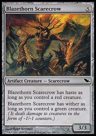 MTG: Shadowmoor 246: Blazethorn Scarecrow 