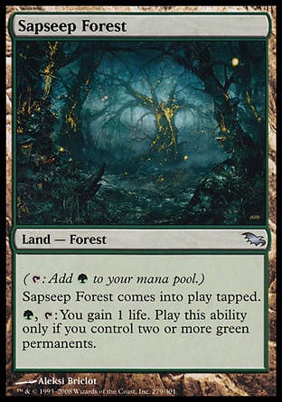 MTG: Shadowmoor 279: Sapseep Forest 