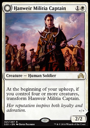 MTG: Shadows over Innistrad 021: Hanweir Militia Captain/ Westvale Cult Leader 